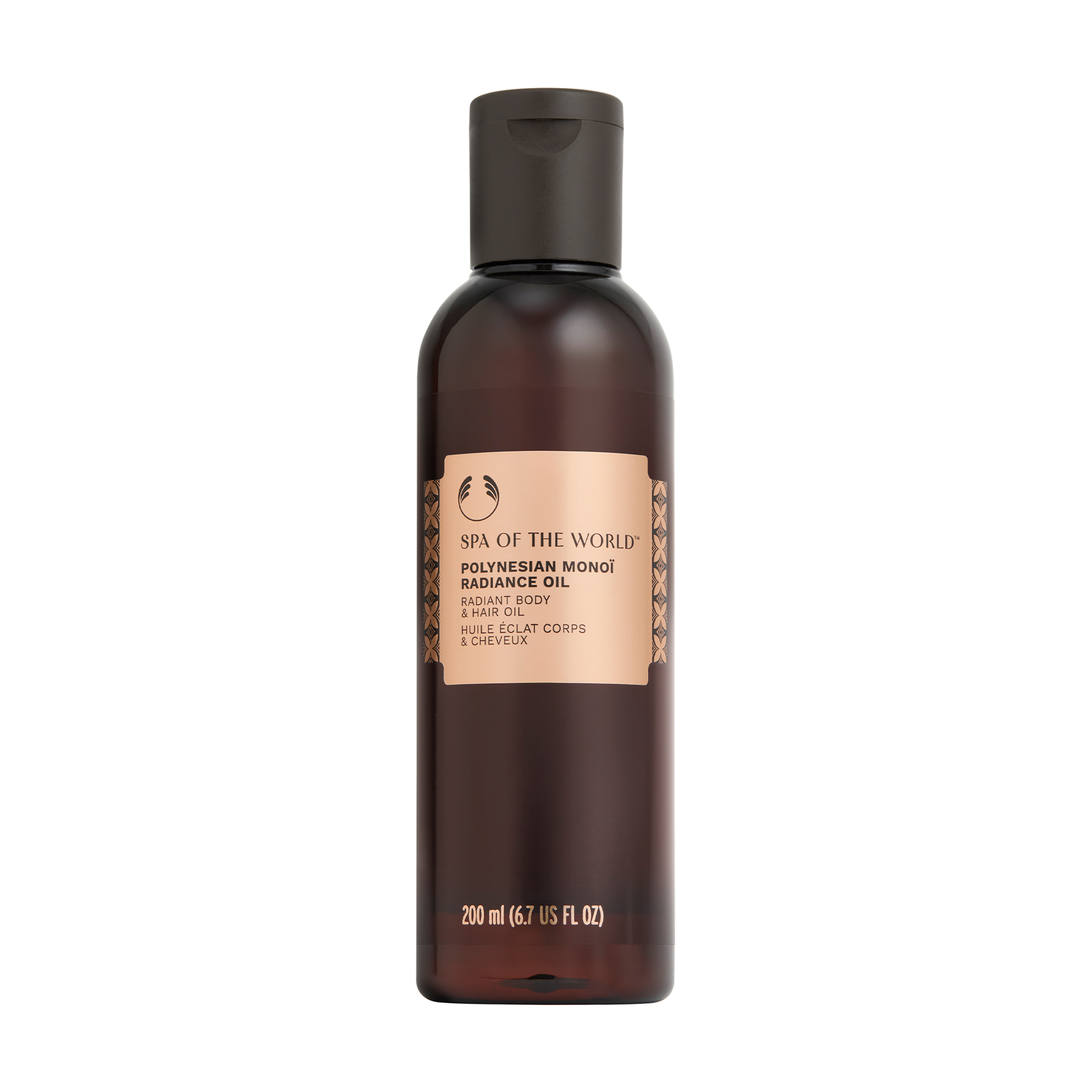 Олія для тіла та волосся The Body Shop Spa Of The World Polynesian Monoi Radiance Oil Квітка маної з Полінезії, 200 мл